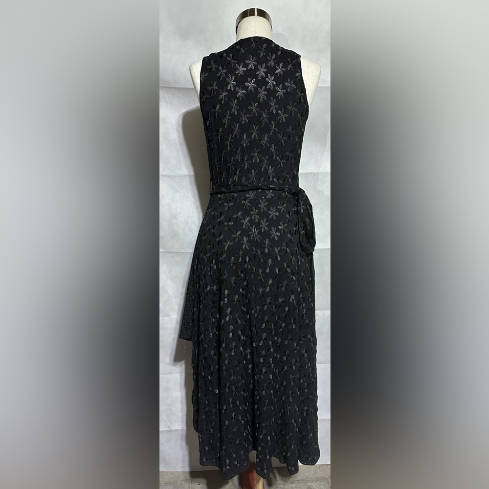 Boston Proper Embroidered Eyelet Fit & Flare Wrap… - image 2